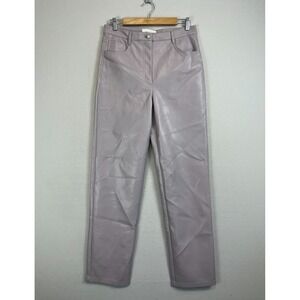 WILFRED The Melinda‎ Vegan Leather Pants Size 10 Straight Leg Lilac Lavender